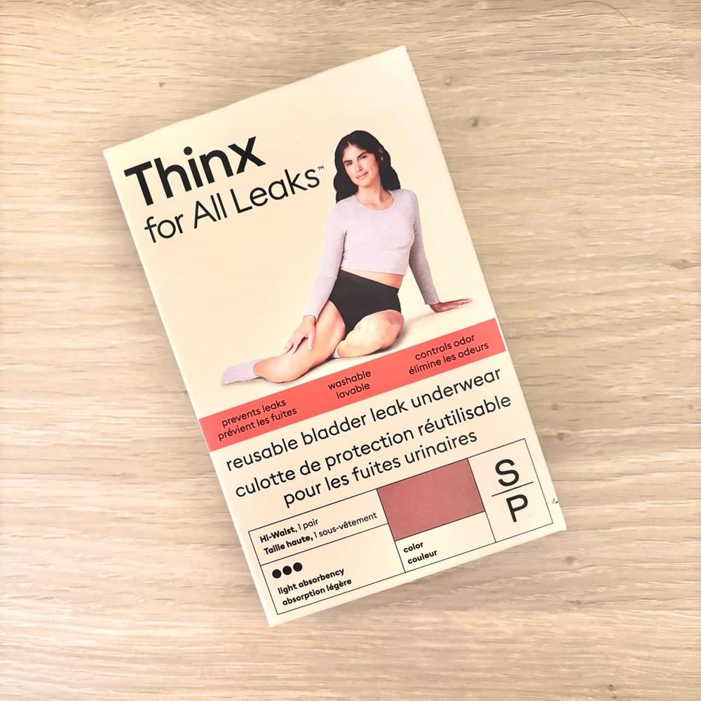 NWT Thinx Leak-Proof Period Underwear in Desert Rose Small